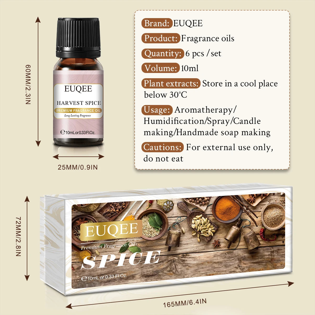 Spice Essential Oils Gift Set 6 pieces