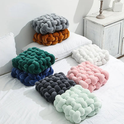 Knotted Plush Pillow