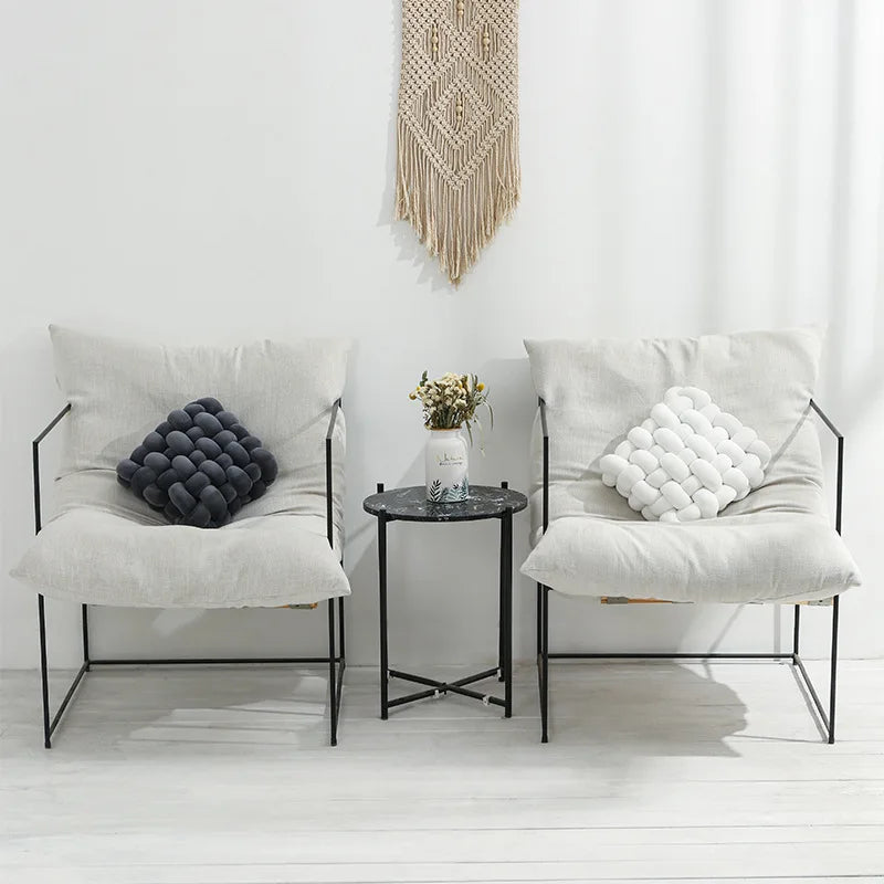 Knotted Plush Pillow