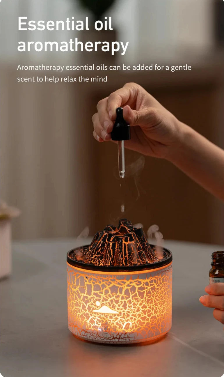 LED Volcano Humidifier and Diffuser