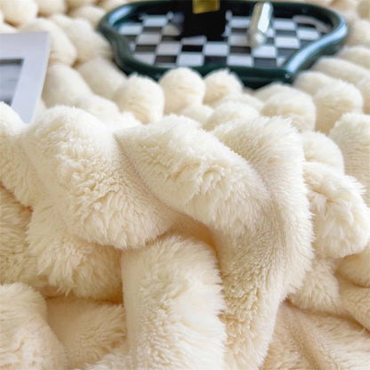 Ribbed Plush Throw Extra Large